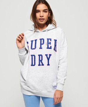 Superdry Bleeker Női Kapucnis Pulóver Fehér | HRZGP8945